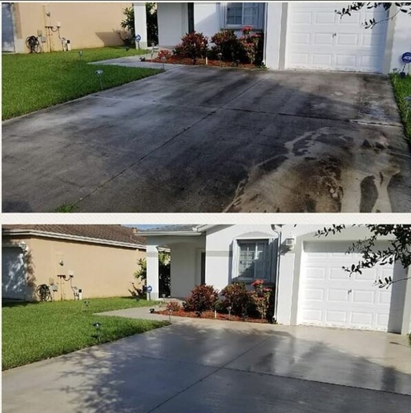 Before & After Driveway Pressure Washing in Gainesville, FL (1)