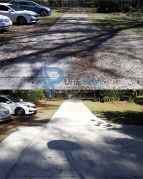 Before & After Pressure Washing Driveway in Gainesville, FL (2)
